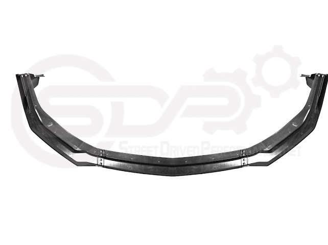 2024-Up Ford Mustang S650 | GTV Style GLOSSY BLACK Add-On Front Lip Splitter Ground Effects